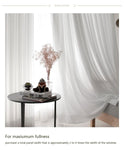 White Tulle Curtains