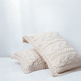 Twist Stripe Knitted Pillow Case