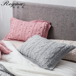 Twist Stripe Knitted Pillow Case