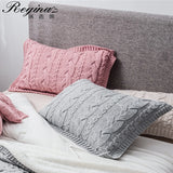 Twist Stripe Knitted Pillow Case