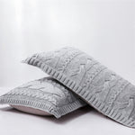 Twist Stripe Knitted Pillow Case