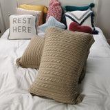 Twist Stripe Knitted Pillow Case