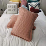 Twist Stripe Knitted Pillow Case