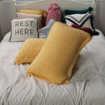 Twist Stripe Knitted Pillow Case