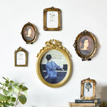 Golden Carved Resin Photo Frame