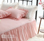 European bule plaid bedspread